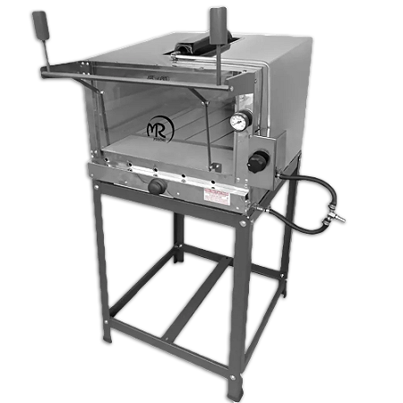 Forno De Pizza Industrial A Gás Refratário 45x60cm Capa Inox Mr Fogões