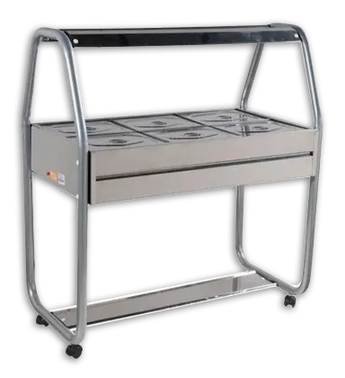 Buffet Térmico Aquecido 06 GNS Cinza 220v Ibet