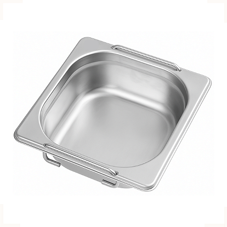 Cuba Gastronômica Inox Gn 1/6 65mm Com Alça