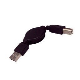 Cabo USB A macho x B Macho retrátil