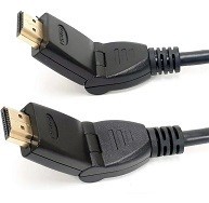 Cabo monitor HDMI-macho X HDMI-macho rotacional 90/180 graus