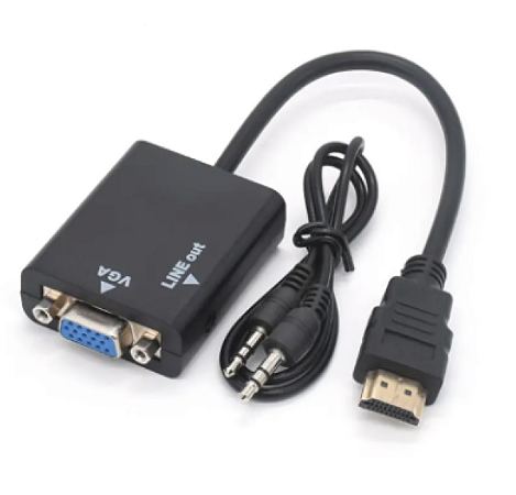 ADAPTADOR HDMI PARA VGA COM AUDIO E P2