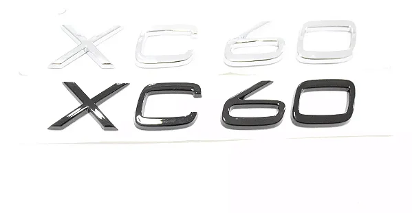 Emblema Volvo Xc60 X60 C60 Sweden R Design Preto Cromado