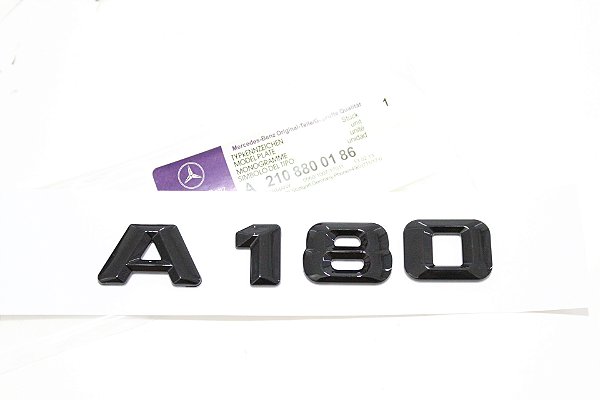 Emblema Mercedes Benz Original A180 Preto Original