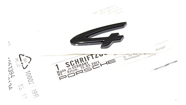 Emblema Traseiro Porsche 911 Carrera 992 Panamera Taycan 4s