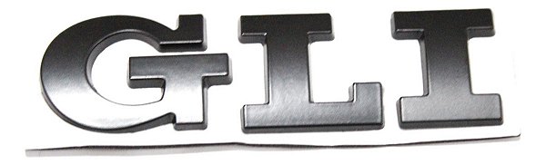 Emblema Volkswagen Gli Golf Jetta Passat Up Nivus Polo Preto
