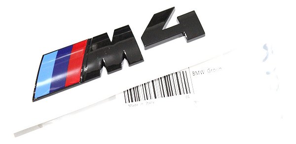Emblema Bmw M Motorsport M4 Original Preto