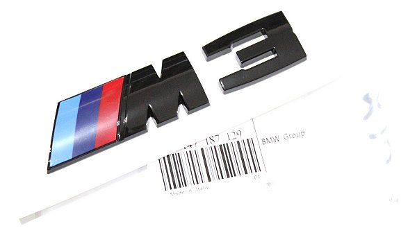 Emblema Bmw M Motorsport M3 Original Preto