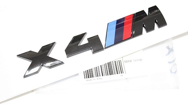 Emblema Bmw M Motorsport X4 X4m Original Preto