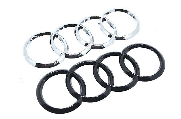 Emblema Argolas Tampa Traseira Logo Audi