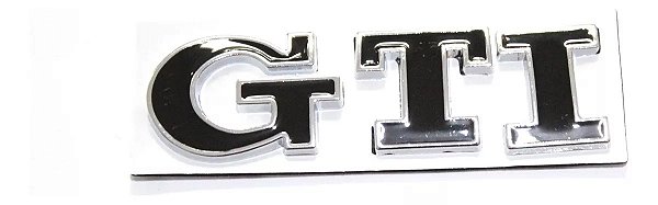 Emblema Volkswagen Gti Polo Gol Golf Mk5 Mk6 Mk7 Preto