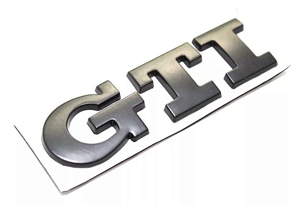 Emblema Volkswagen Gti Gol Polo Golf Mk5 Mk6 Mk7 Preto