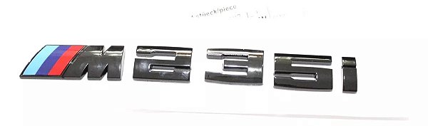 Emblema Bmw M Motorsport M2 M3 M5 M235i Original Preto
