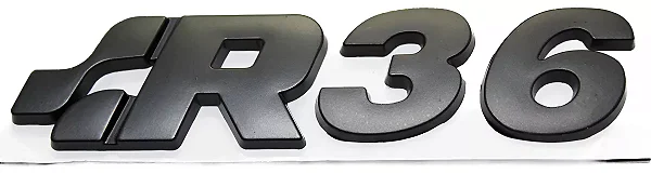 Emblema Volkswagen R36 Passat Rline Preto Original