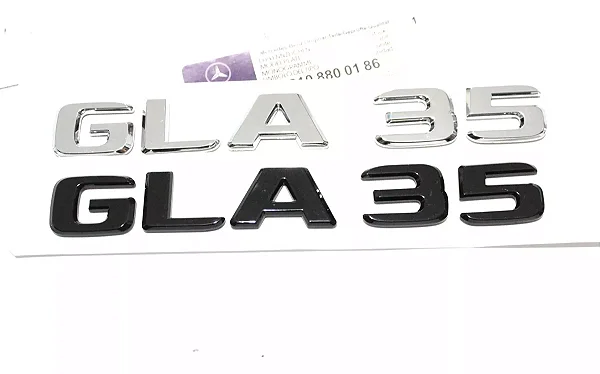 Emblema Gla35 A35 Mercedes Benz Original Mb Cromado Preto