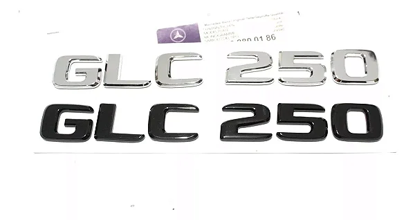 Emblema Glc250 C250 Mercedes Benz Original Mb Cromado Preto
