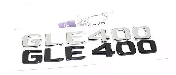 Emblema Gle400 E400 Mercedes Benz Original Mb Cromado Preto