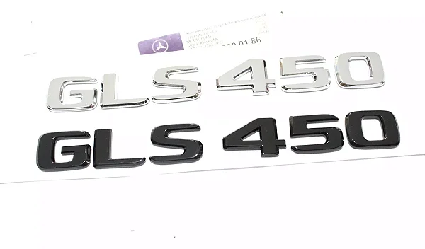 Emblema Gls450 S450 Mercedes Benz Original Mb Cromado Preto