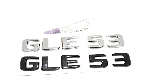 Emblema Gle53 E53 Mercedes Benz Original Mb Cromado Preto