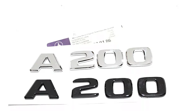 Emblema A200 Mercedes Benz Original Cromado Preto