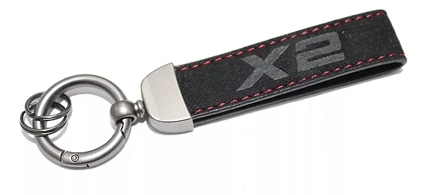 Chaveiro Camurça Bmw X2 Preto Original