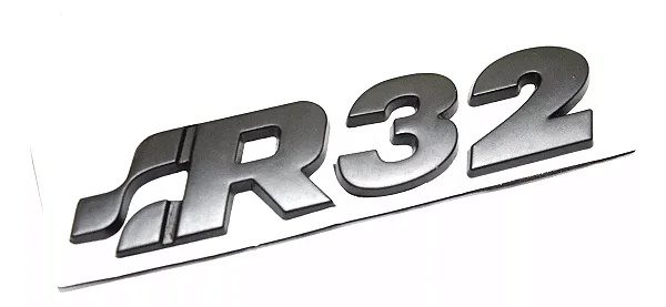 Emblema Volkswagen R32 Golf Original Rline Preto