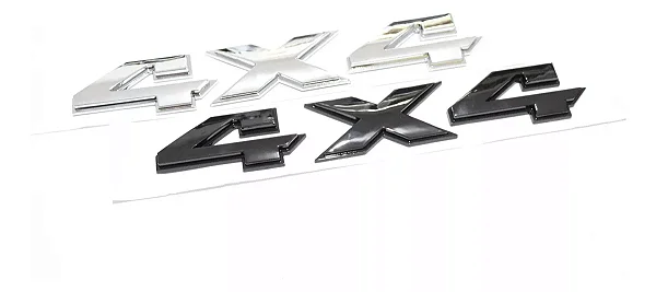 Emblema 4x4 Dodge Ram 2500 Cromado Preto 21 X 3cm Original