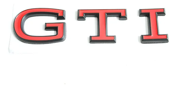Emblema Volkswagen Gti Golf Mk8 Polo Preto Vermelho