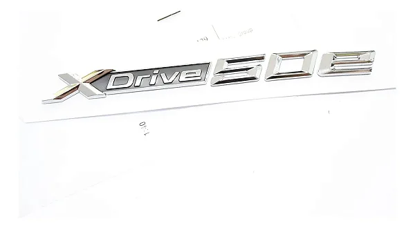 Emblemas Traseiro Bmw Xdrive 50e X1 X3 X4 X5 X6 Original Cromado