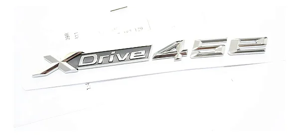 Emblemas Traseiro Bmw Xdrive 45e X1 X3 X4 X5 X6 Original Cromado