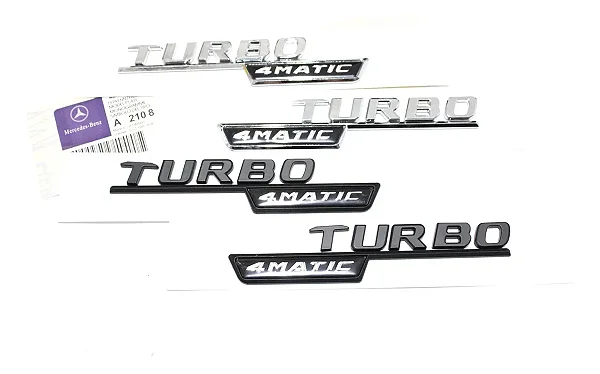 Emblema Mercedes Turbo 4matic Gla45 A45 Cla45 C43 A43 Amg