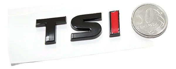 Emblema Volkswagen Tsi Golf Jetta Up Passat Tiguan Fusca Preto