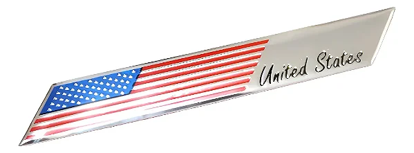 Emblema Bandeira Usa Gm Dodge Camaro Ford Corvette Mustang