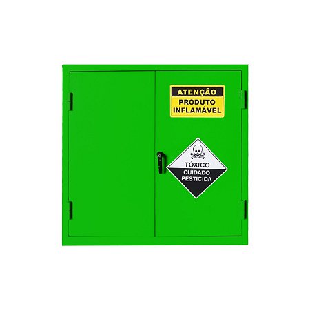 ARMÁRIO CORTA FOGO - GABINETE - VERDE - PARA PESTICIDAS - 100X100X45