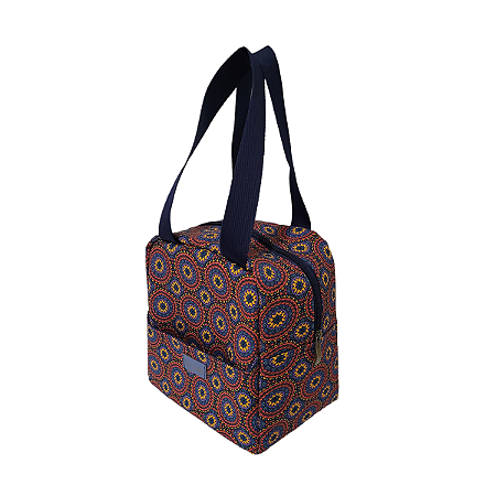 Bolsa Térmica Mandala Azul e Vermelho