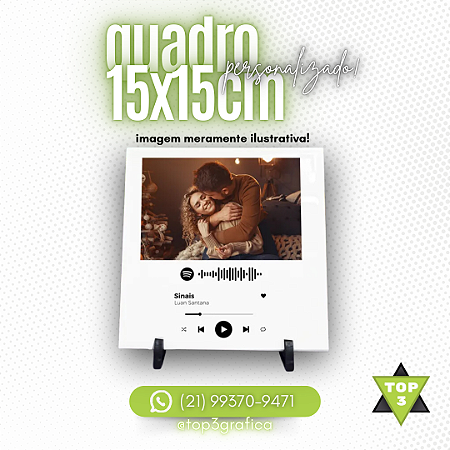 Quadro Personalizado 15x15cm