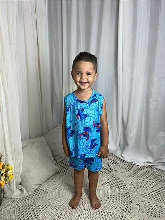 PIJAMA INFANTIL ( modelo camiseta e short )