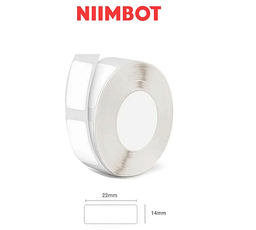 Rolo etiquetas Branco Fosco 14x22mm (250un)