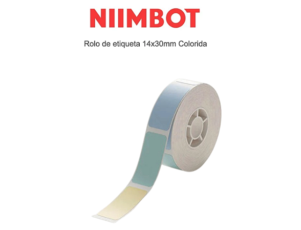 Rolo de etiquetas Colorida 14x30mm (210un)