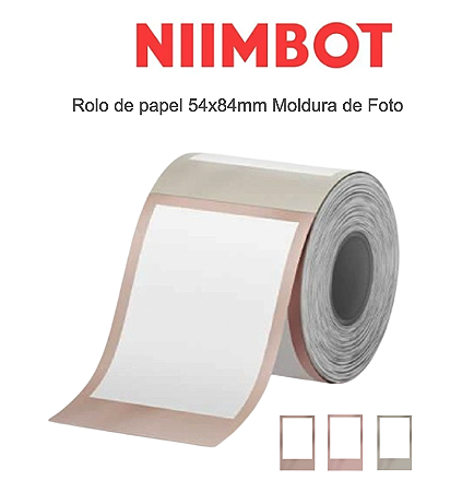 Papel Fotográfico - Moldura de Foto 54x84mm (95un) B21 Pro B1 Pro