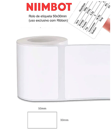 Rolo de Etiqueta 50x30mm (225un) M2_H/M3/B32