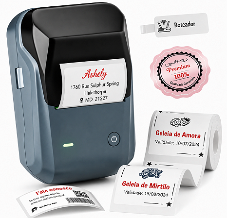 Impressora Etiquetadora Niimbot B1 PRO Bluetooth + 1 Rolo