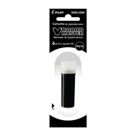 Refil P/Marcador Quadro Branco V BOARD MASTER - 5,5ML - Preto- Un- Pilot