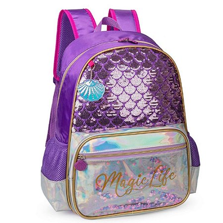 Mochila de Costas Magic Life Sereia - Nova Rio