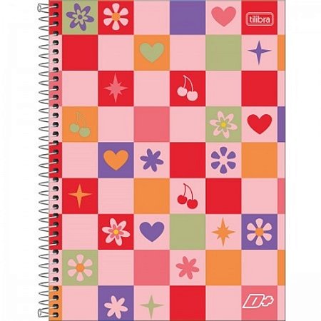 Caderno Capa Dura D+ Feminino 200 Folhas - Tilibra