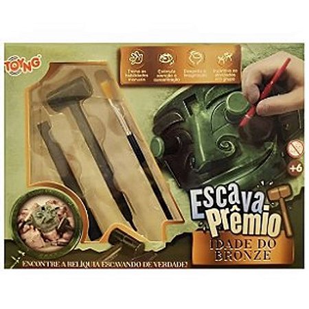 Kit Escava Premio Idade do Bronze c 3 Ferramentas- Toyng