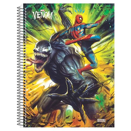 Caderno Universitario Venom  96 fls Capa Dura - SD Capas Diversas