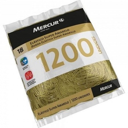 Elastico Super Amarelo N18 com 1200 unidades
