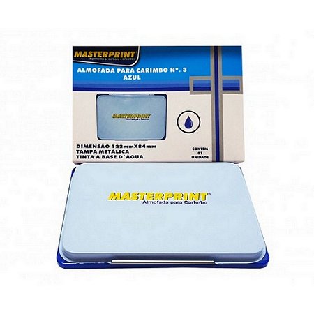 Almofada para Carimbo N3 Azul
