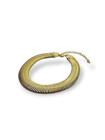 PULSEIRA DE LACRAIA GROSSA MALHA 1cm BANHADO A OURO 18K.